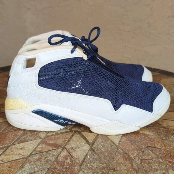 Jordan Other - 2002 Vintage Nike Air Jordan Jumpman Team Bizness 020810-LN3 Sz 10.5 White/Blue